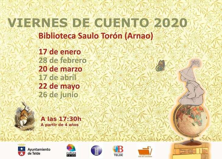Cartel del programa de los Viernes de Cuento 2020 (Foto TA)